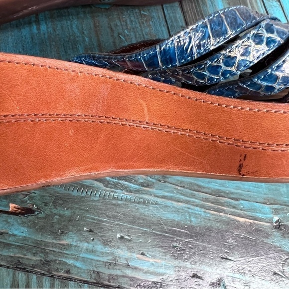 Cole Haan Nike Air Bronze & Blue Sandals Size 11 - Picture 8 of 15